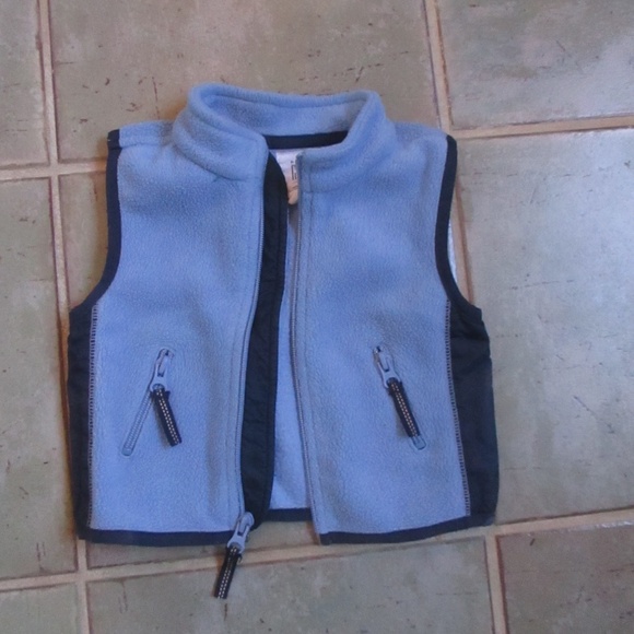 Gap Blue Boy Fleece Vest Size 3-6 Months - Picture 1 of 4